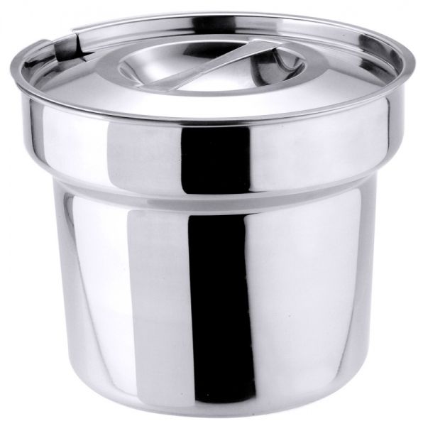 Bain Marie Topf mit Deckel, Edelstahl, I: 4,2 ltr., H: 17,5 cm