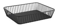GN 1/2 Korb URBAN, 32,5 x 26,5 cm, H: 7,5 cm, Metall schwarz GN 1/2 Korb URBAN, 32,5 x 26,5 cm, H: 7,5 cm, Metall schwarz