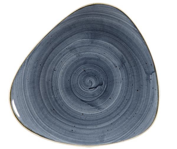 Churchill, Stonecast : Blueberry - Teller flach dreieckig, 31,1 cm