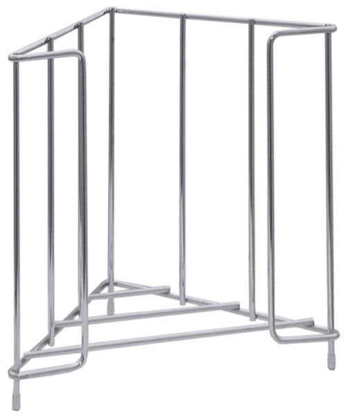 Serviettenhalter, dreieckig, verchromter Draht, L: 20 cm, H: 24,5 cm