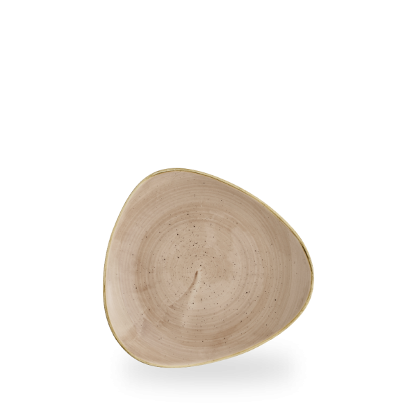 Churchill, Stonecast : Truffle - Teller flach dreieckig, 20,3 cm