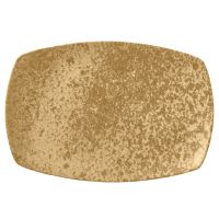 Bauscher, Sandstone : Dekor 426078 Dark Yellow - Platte rechteckig coup 36,1 x 23,1 cm Bauscher, Sandstone : Dekor 426078 Dark Yellow - Platte rechteckig coup 36,1 x 23,1 cm