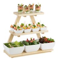 Buffetgestell TRIANGLE, 53 x 21 cm, H: 50 cm, Ahorn, massiv, 1. Ebene: 53 x 19 cm Buffetgestell TRIANGLE, 53 x 21 cm, H: 50 cm, Ahorn, massiv, 1. Ebene: 53 x 19 cm