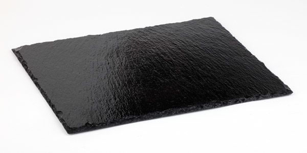 GN 1/3 Naturschieferplatte 32,5 x 17,6 cm, Materialstärke 6 - 9 mm, gebrochene Kanten