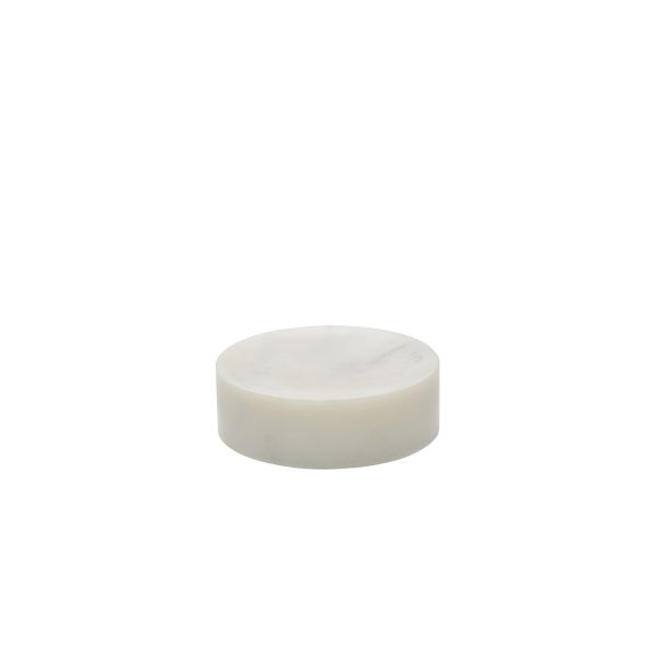 Playground, Marmor - Marmor-Plateau weiss D: 13 cm, H: 4,3 cm