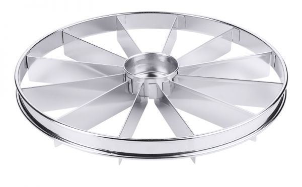 Tortenteiler, 12 Teile, Edelstahl, D: 32 cm, H: 3,5 cm