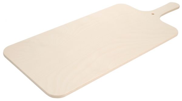 Pizzabrett, rechteckig, Birkenholz, 50 x 27 cm, L: 60 cm