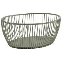 Korb SVART, Metall, 20 x 15 cm, H: 8 cm, Farbe: smoke green Korb SVART, Metall, 20 x 15 cm, H: 8 cm, Farbe: smoke green