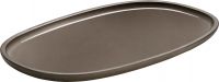 Playground, Steinzeug - RENEW : Platte oval, taupe, 30 x 18 cm Playground, Steinzeug - RENEW : Platte oval, taupe, 30 x 18 cm
