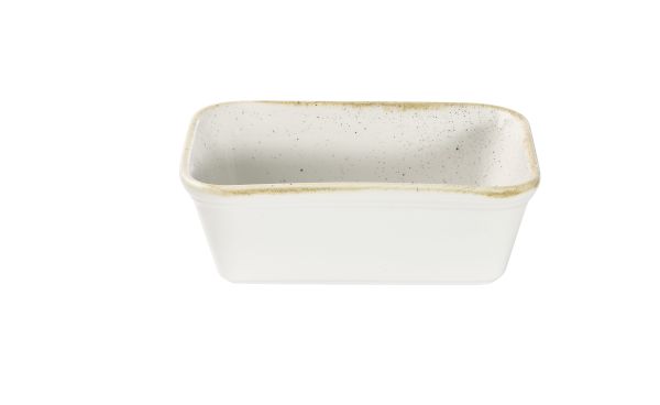 Churchill, Stonecast : Barley White - Lasagneform rechteckig, 16 x 12 x 5 cm/ 0,6 ltr.