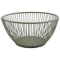 Korb SVART, Metall, D: 17,5 cm, H: 8 cm, Farbe: smoke green Korb SVART, Metall, D: 17,5 cm, H: 8 cm, Farbe: smoke green