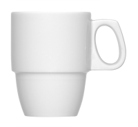 Bauscher, Dimension - Kaffeebecher stpb., weiss, uni, 0,29 ltr. Bauscher, Dimension - Kaffeebecher stpb., weiss, uni, 0,29 ltr.