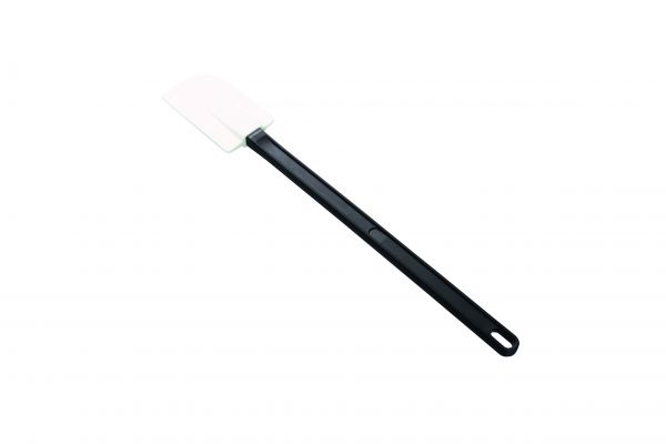 Stielschaber weiss/schwarz aus Silikon, L:450 mm, Schaber:115 x 68 mm