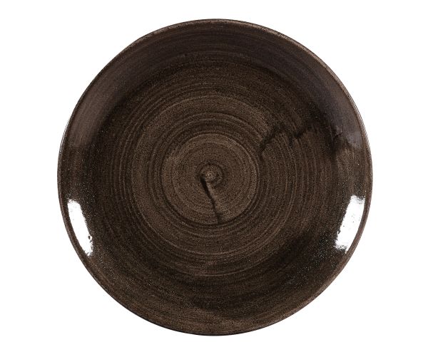 Churchill, Stonecast Patina : Iron Black - Teller flach Coup, 28,8 cm