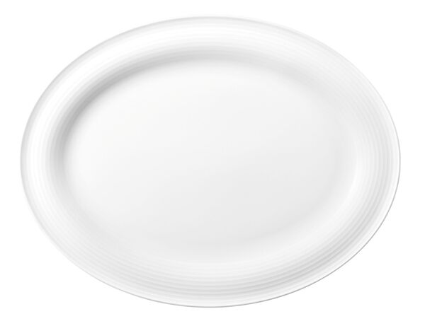 Seltmann Weiden, Blues - Platte oval, weiss, uni, 31 cm