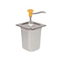 Dosierspender, 1/6 GN-Behälter, einfach gelb, Inhalt: 3 Liter, 178 x 166 x 323 mm Dosierspender, 1/6 GN-Behälter, einfach gelb, Inhalt: 3 Liter, 178 x 166 x 323 mm