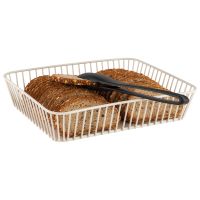 Vorschau: GN 1/2 Korb URBAN, Metall, 32,5 x 26,5 cm, H: 7,5 cm, Farbe: whisper white Vorschau: GN 1/2 Korb URBAN, Metall, 32,5 x 26,5 cm, H: 7,5 cm, Farbe: whisper white