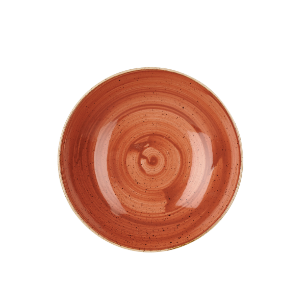 Churchill, Stonecast : Spiced Orange - Teller tief Coup, 24,8 cm/ 1,11 ltr.
