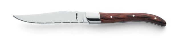 Amefa, Royal Steak 2520 - Steakmesser Pakkaholz 13/0 mit Wellenschliff, 225 mm