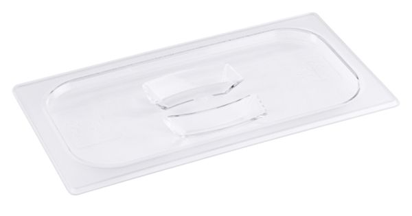 Deckel aus Polycarbonat GN 1/3 für Edelstahlbehälter