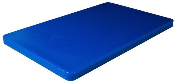 Schneidbrett GN 1/1, HDPE, mit Füßchen, 53 x 32,5 cm, blau