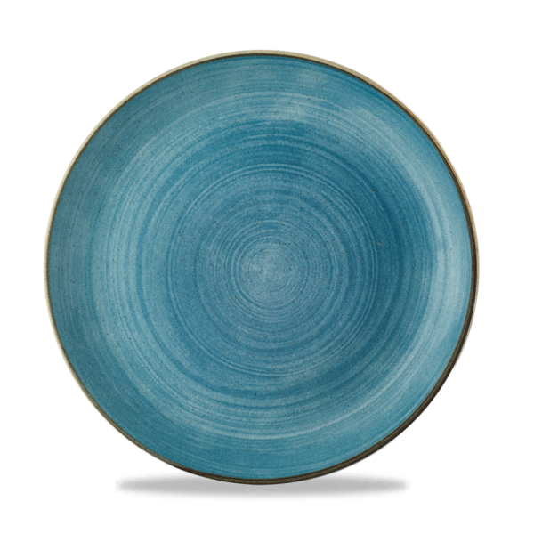 Churchill, Stonecast Raw : Teal Vellum - Teller flach Coup, 26 cm