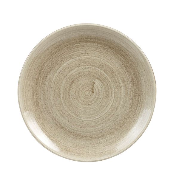 Churchill, Stonecast Patina : Antique Taupe - Teller flach Coup, 26 cm