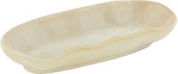 Playground, Steinzeug - NAMI : Platte, oval, sandfarben, 15 x 7 cm Playground, Steinzeug - NAMI : Platte, oval, sandfarben, 15 x 7 cm