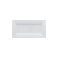 Teller/ Platte rechteckig, uni, weiss, 24 x 12,5 x 2,2 cm Teller/ Platte rechteckig, uni, weiss, 24 x 12,5 x 2,2 cm