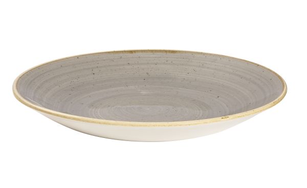 Churchill, Stonecast : Peppercorn Grey - Teller halbtief rund Coup, 28,1 cm