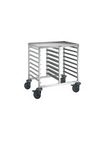 Regalwagen RWRA 852, Kap.: 16 GN 1/1 oder 32 GN 1/2, Trgf.: max. 180 kg, LxBxH: 82 x 61,3 x 84,5 cm Regalwagen RWRA 852, Kap.: 16 GN 1/1 oder 32 GN 1/2, Trgf.: max. 180 kg, LxBxH: 82 x 61,3 x 84,5 cm