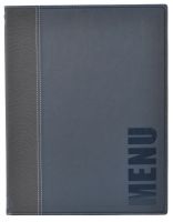 Speisekartenmappe A4, Kunstleder, blau, H: 34 cm, B: 24 cm Speisekartenmappe A4, Kunstleder, blau, H: 34 cm, B: 24 cm