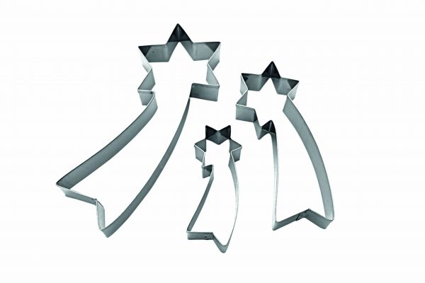 Ausstecher Komet Satz 3-teilig, Edelstahl