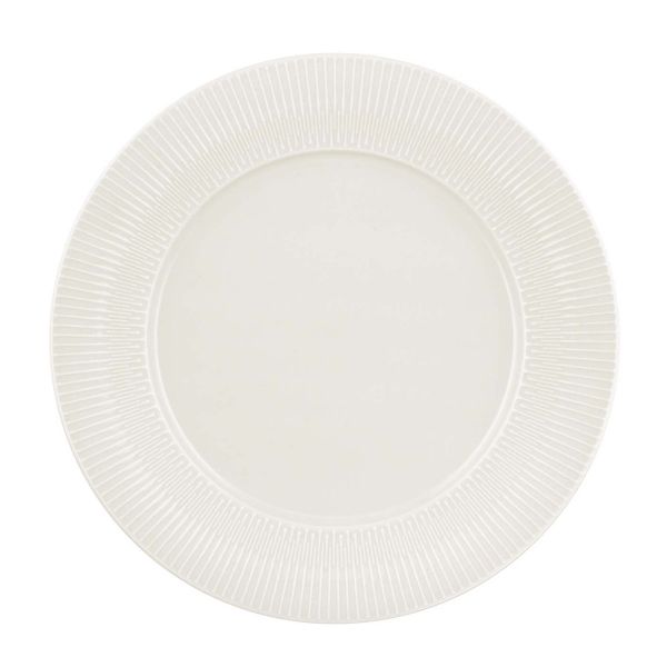 Schönwald, Vibes - Teller flach rund Fahne Relief, bonewhite, 28 cm