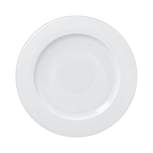 Teller flach Fahne, uni, weiss, 29,2 x 2,3 cm