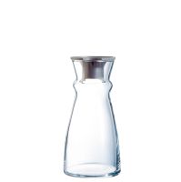 Karaffe Fluid m. schwarzem Kunststoffdeckel 62 cl, I: 620 ml, H: 189 mm, D: 91 mm Karaffe Fluid m. schwarzem Kunststoffdeckel 62 cl, I: 620 ml, H: 189 mm, D: 91 mm