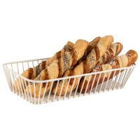 Vorschau: GN 1/3 Korb URBAN, Metall, 32,5 x 17,6 cm, H: 7,5 cm, Farbe: whisper white Vorschau: GN 1/3 Korb URBAN, Metall, 32,5 x 17,6 cm, H: 7,5 cm, Farbe: whisper white