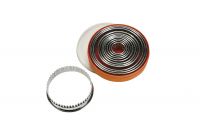 Ausstechersatz rund gezackt 9-tlg. Edelstahl, Materialstärke: 0,4 - 0,5 mm Ausstechersatz rund gezackt 9-tlg. Edelstahl, Materialstärke: 0,4 - 0,5 mm
