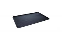 Backblech TYNECK, 4 Seiten 45°, offene Ecken, Aluminium, mit Lochung 3 mm, 400 x 600 x 10 mm Backblech TYNECK, 4 Seiten 45°, offene Ecken, Aluminium, mit Lochung 3 mm, 400 x 600 x 10 mm