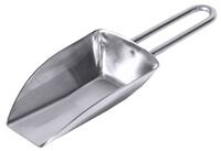 Dosierschaufel mit Drahtgriff, I: 0,05 ltr., 8,5 x 4,5 cm, L: 13,5 cm, Edelstahl Dosierschaufel mit Drahtgriff, I: 0,05 ltr., 8,5 x 4,5 cm, L: 13,5 cm, Edelstahl