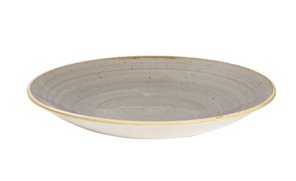 Churchill, Stonecast : Peppercorn Grey - Teller halbtief rund Coup, 25,5 cm