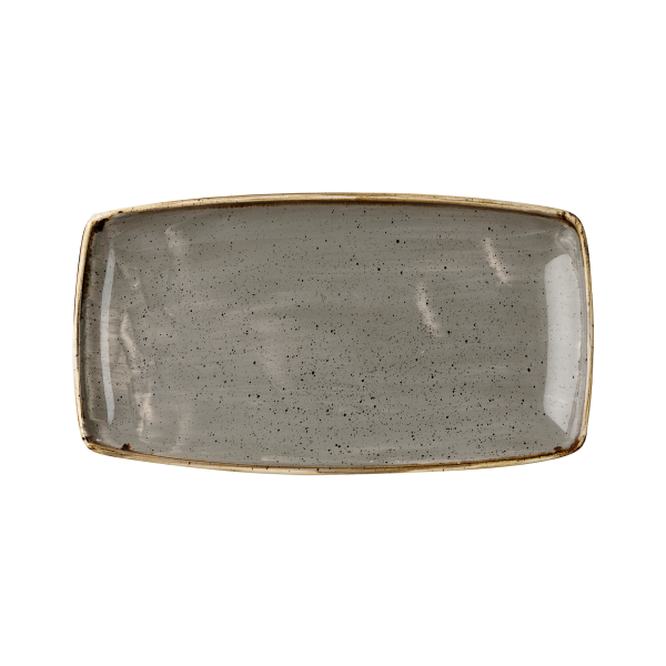 Churchill, Stonecast : Peppercorn Grey - Platte rechteckig, 29,5 x 14 cm