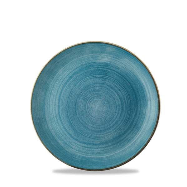 Churchill, Stonecast Raw : Teal Vellum - Teller flach Coup, 16,5 cm