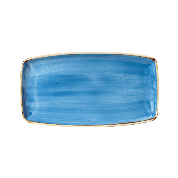 Churchill, Stonecast : Cornflower Blue - Platte rechteckig, 34,5 x 18,5 cm
