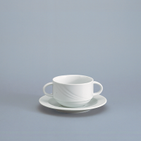 Bauscher, Donna - Suppen-Obertasse m. 2 Hkl., weiss, uni, 0,28 ltr. Bauscher, Donna - Suppen-Obertasse m. 2 Hkl., weiss, uni, 0,28 ltr.