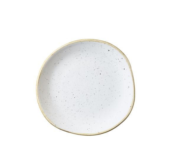 Churchill, Stonecast : Barley White - Teller flach rund Organisch, 18,6 cm