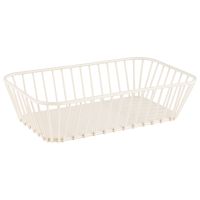 GN 1/4 Korb URBAN 26,5 x 16,2 cm, H: 7,5 cm Metall Farbe: whisper white GN 1/4 Korb URBAN 26,5 x 16,2 cm, H: 7,5 cm Metall Farbe: whisper white
