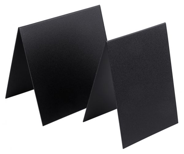 Dach-Aufstellertafel, schwarz, DIN A7, PVC, L: 7,4 cm, H: 10,5 cm