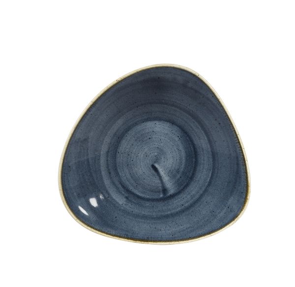 Churchill, Stonecast : Blueberry - Schale flach dreieckig 21 x 21 cm