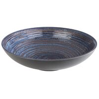 Schale LOOPS, D: 31 cm, H: 8 cm, Melamin, innen: Dekor, dunkelblau Schale LOOPS, D: 31 cm, H: 8 cm, Melamin, innen: Dekor, dunkelblau